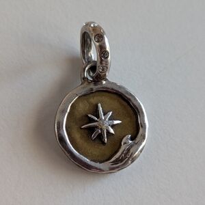 Waxing Poetic The Sea Is Always Home charm Sterling Silver And Brass